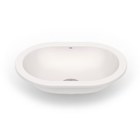 Cuba De Sobrepor Oval 430x310 Mm Branca Celite - Imagem 2