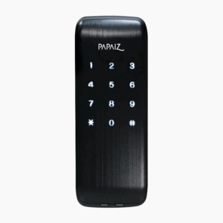 FECHADURA ELETRONICA SMART LOCK SL120 PRETO FOSCO SOBREPOR PAPAIZ 560120PF